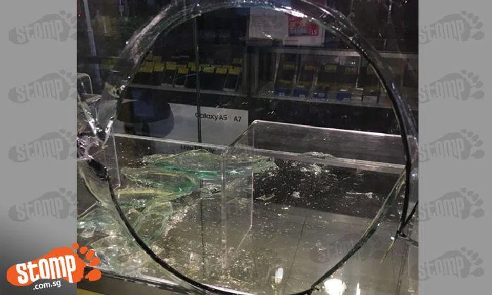 Bukit Panjang shop gets broken into twice in 3 nights: Glass display 'nicely cut' this time