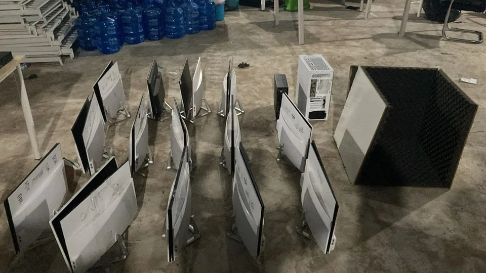 53 electronic devices were seized.
