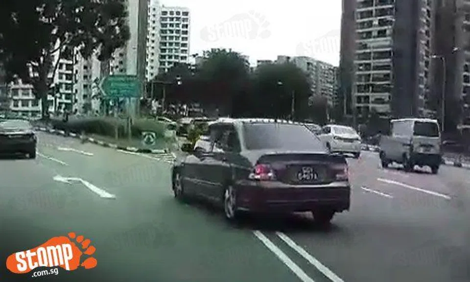 Dear driver of SGY6487A, do you even know what double white line markings mean?