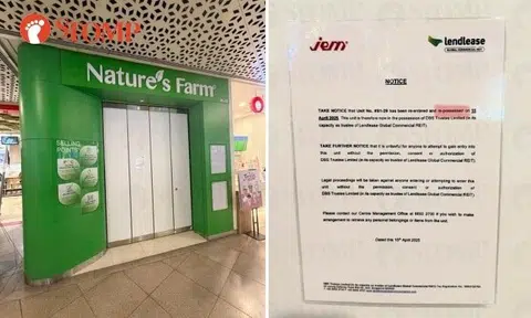 Nature's Farm outlet at Jem repossessed