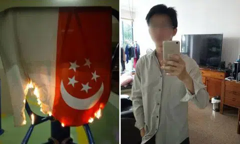 Goondu posts photos of burning Singapore flag on Instagram, challenges authorities to give him the death penalty