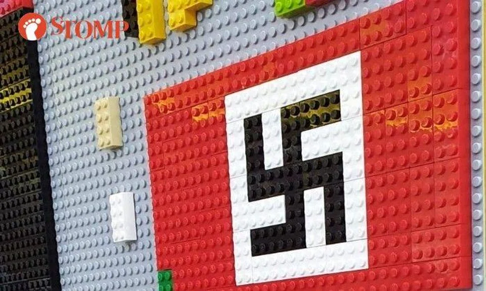 Stomper Ernie shared a photo of the red, white and black symbol taken on Nov 28.