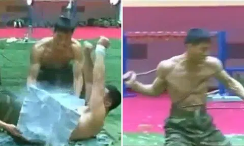 North Korea's army training video looks absolutely savage