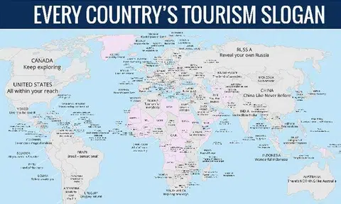 Map reveals every country’s tourism slogan: Here's what was written about Singapore