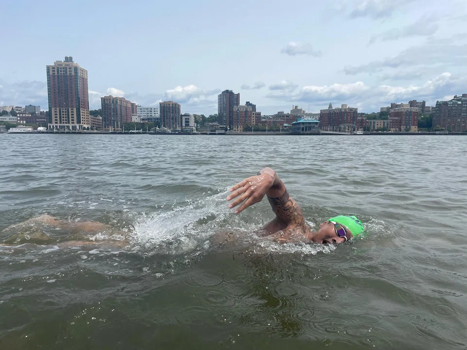 Dr Chua Jia Long, then 32, swam 192km in the frigid waters of New York's Hudson River in 2023, in about 44 hours over seven days.