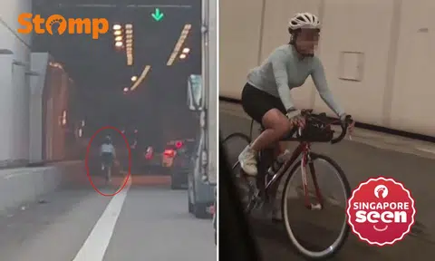 Cyclist in MCE tunnel causes concern