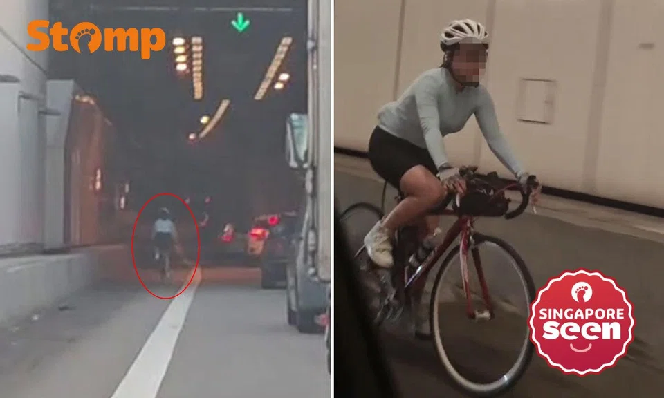 Cyclist in MCE tunnel causes concern