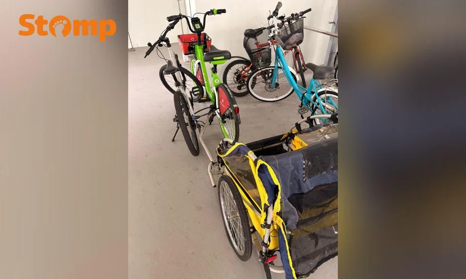 Anywheel bicycle modified with wagon trailer