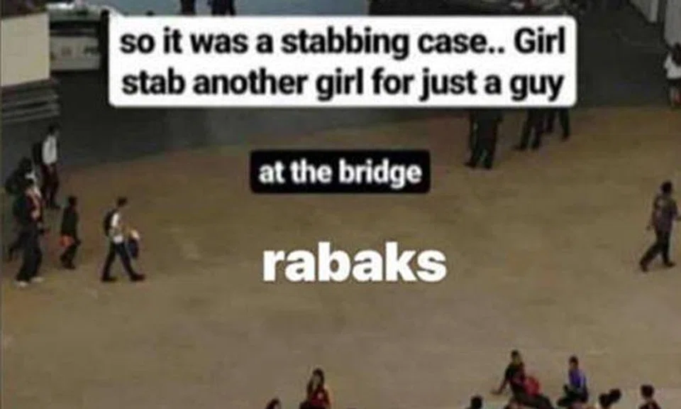 ITE student who stabbed girl with 8cm blade after they splashed drinks at each other pleads guilty