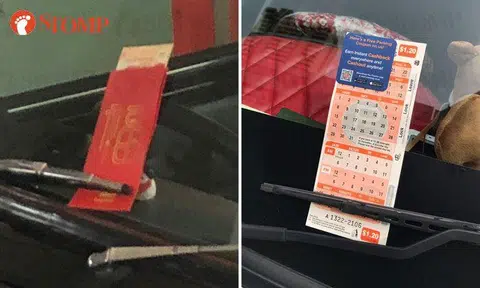 Man disappointed that '$10 note' on car is just a 'gimmick' -- while others get free parking coupons
