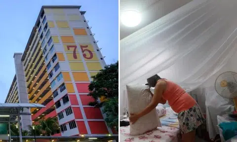 Woman called cops after water dripped on her face at 2am, now sleeps under makeshift tent in bedroom