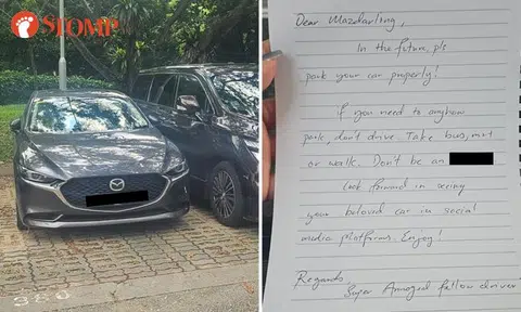 'Mazdarling' gets harsh note for lousy parking at NUS carpark