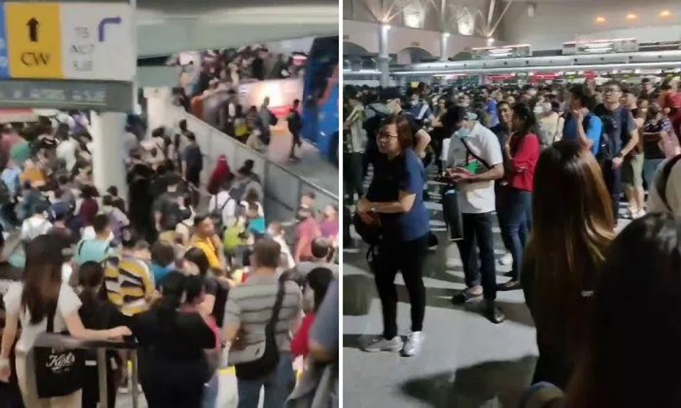 Travellers shared videos of the "crazy jam' at the checkpoint on TikTok.