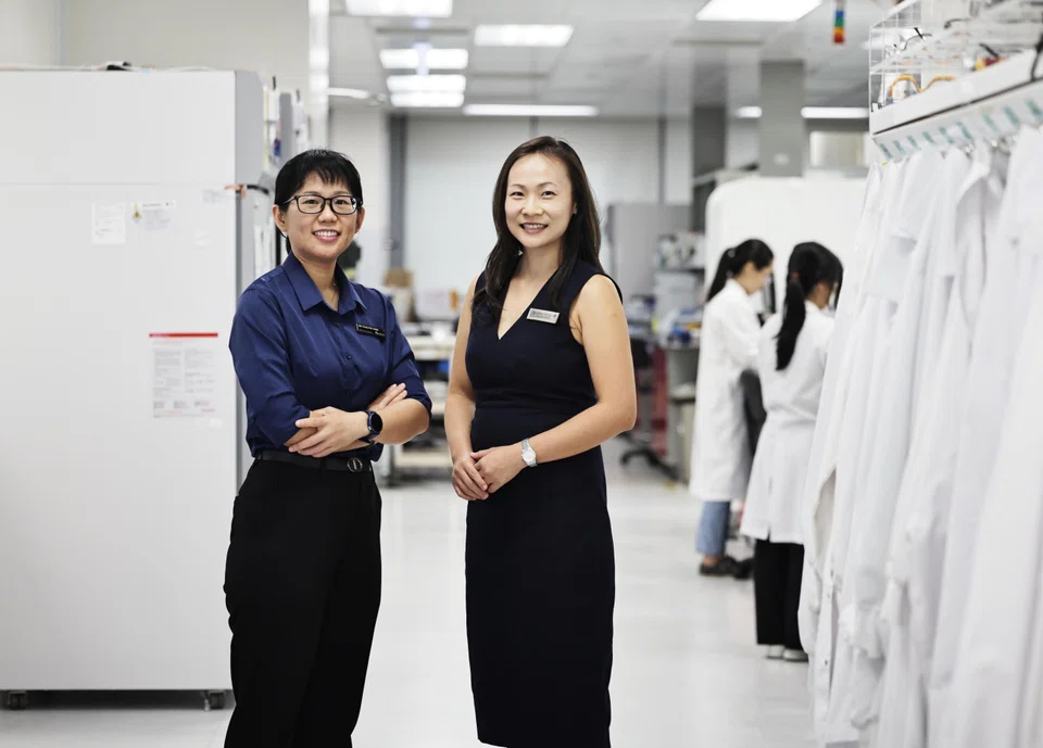 The study’s lead investigator in Singapore, Assistant Professor Chia Po Ying (left), and Dr Zhong Youjia, another investigator on the study.