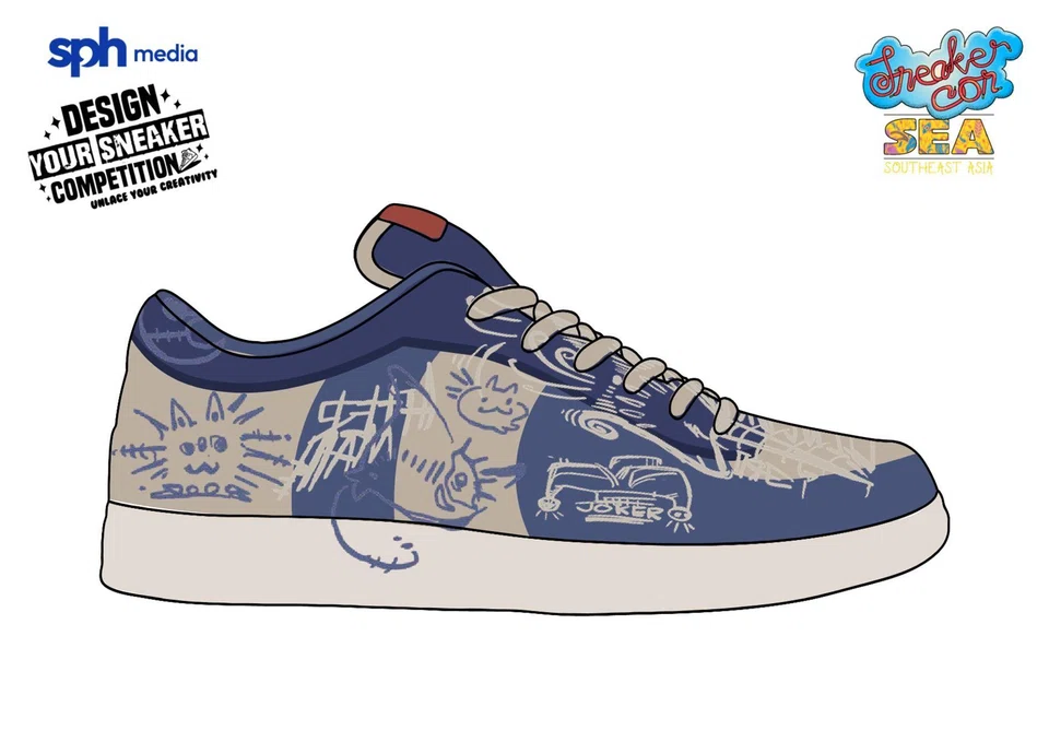 dlsneaker05 - Design 18 submitted by Yap Yan Ting Credit: Design Your Sneaker Competition