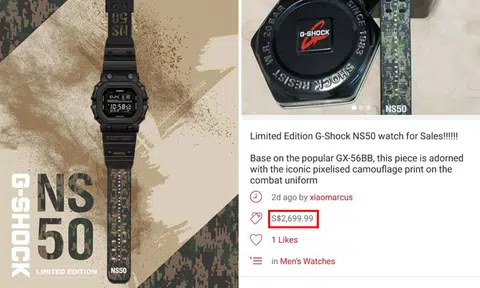Opportunists selling $269 limited edition NS50 watches for up to $2,699.99 online