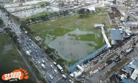 Heavy rain leaves 'natural lakes' at Marina Bay deeper than before