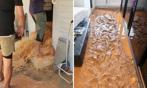 Family spends $100k on newly-renovated Yishun flat -- but burst pipe leaves it all caked in mud