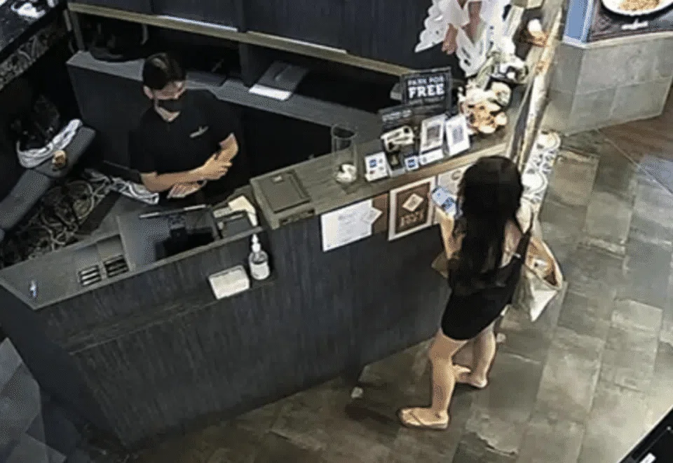 The woman returned to the eatery on Jan 3 to pay for her July 6, 2024, meal.