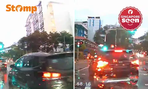 Reckless driver causes near accident