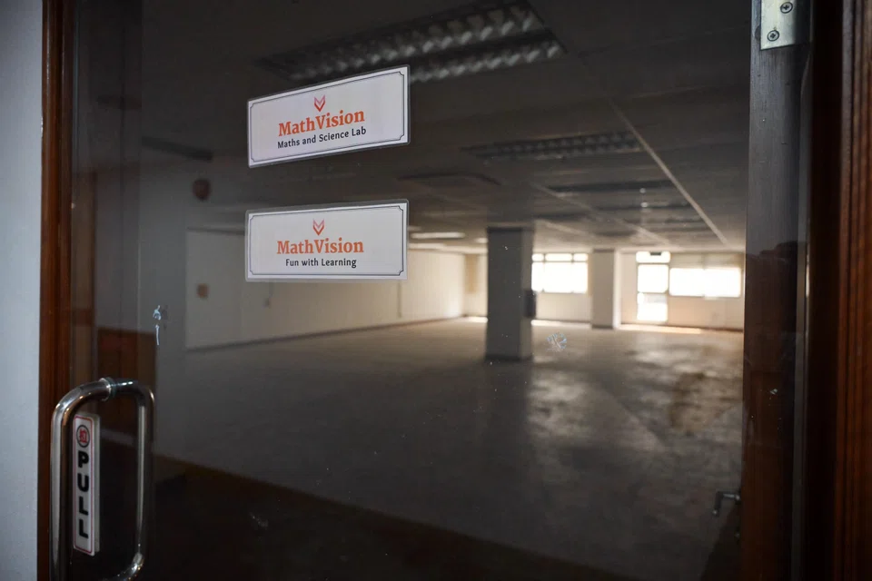 Enrichment centre Math Vision is taking up space on the eighth floor of the rear block of Orchard Towers.