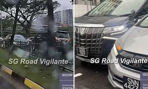 Toyota Alphard driving against traffic allegedly involved in hit-and-run in Yishun, police investigating