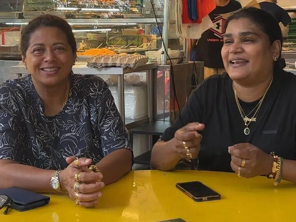 Ms Leelavathi Sinnathurai (left) and Ms Nabisah Bevi Maudu, the duo behind N&N Nasi Padang Corner.