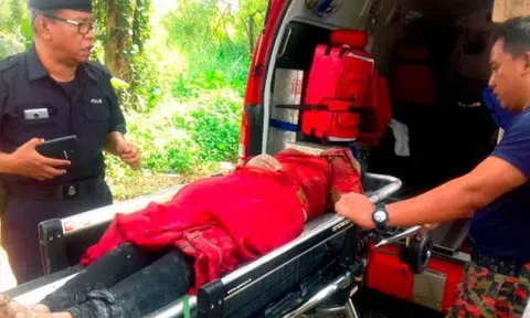 Indonesian woman saved after being tied up in sack and dumped in Klang River by relatives of lover