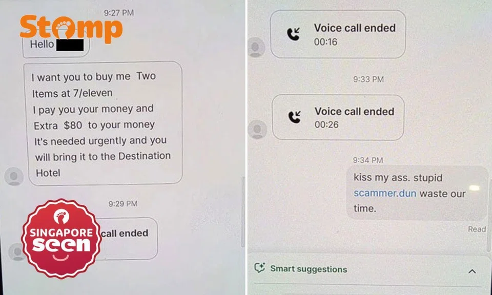 grab driver tells scammer to 'kiss my ass'