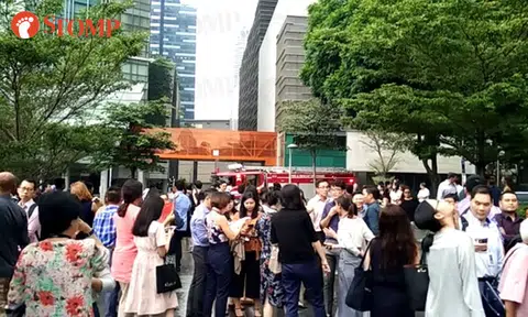 2 people taken to hospital after fire breaks out at NTUC Centre