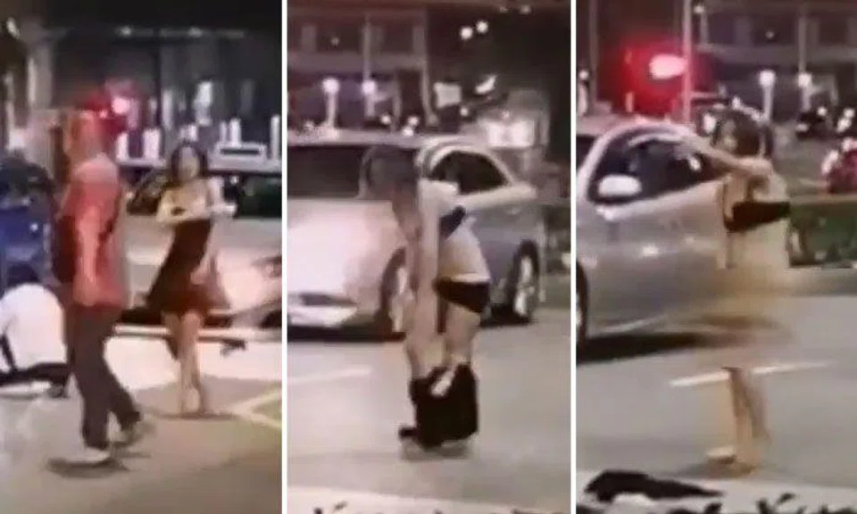 Woman arrested after stripping off clothes in argument with cabby along Middle Road