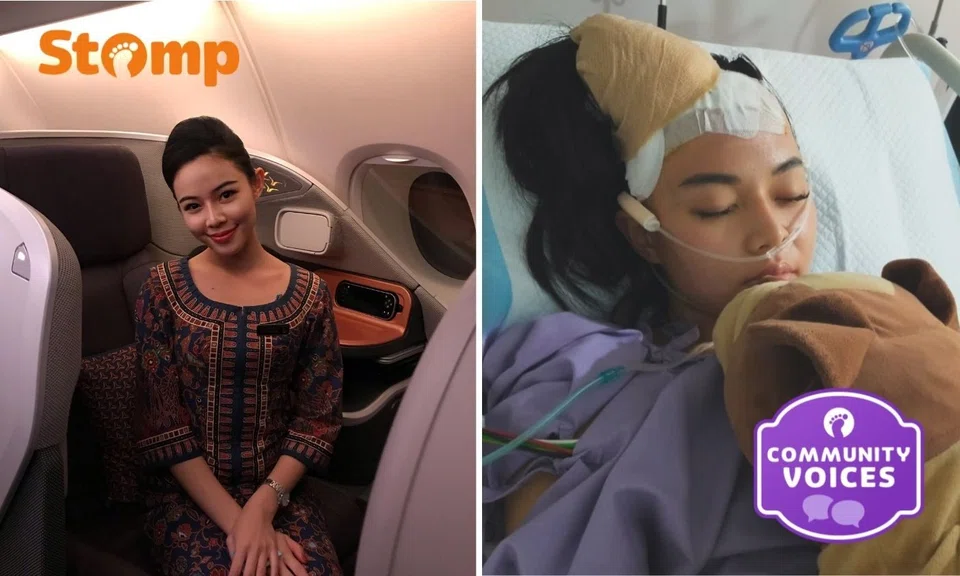 ex-SQ stewardess incurable brain cancer marriage