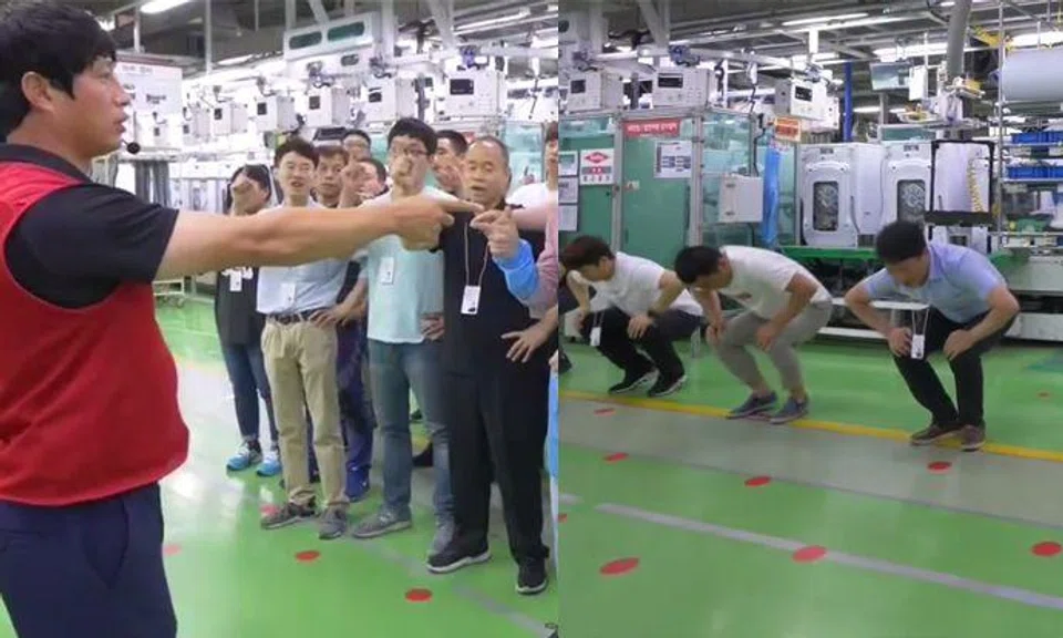 This global company starts work with this motivational ritual every morning