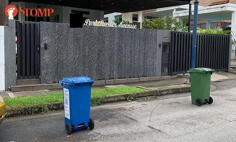 Serangoon Gardens residents chope parking space with dustbins