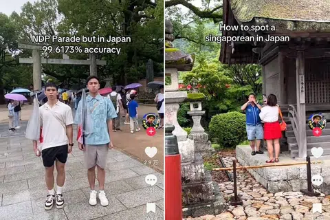 Singaporean family's patriotic display in Japan goes viral