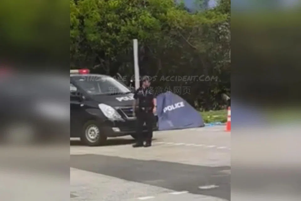 The cyclist, a 65-year-old man, was pronounced dead at the scene by an SCDF paramedic.