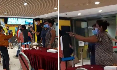 Woman shouts at screener at City Square Mall, calls her "old b***h"