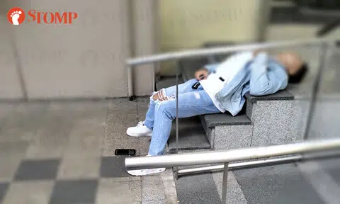 Drunk man lying outside Orchard Towers looks like scene from The Matrix, says Stomper