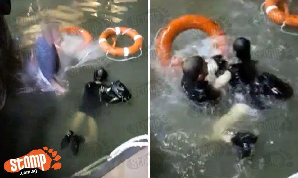 Woman allegedly jumps into S'pore River at Clarke Quay after argument with BF -- but kudos to onlooker who rescues her