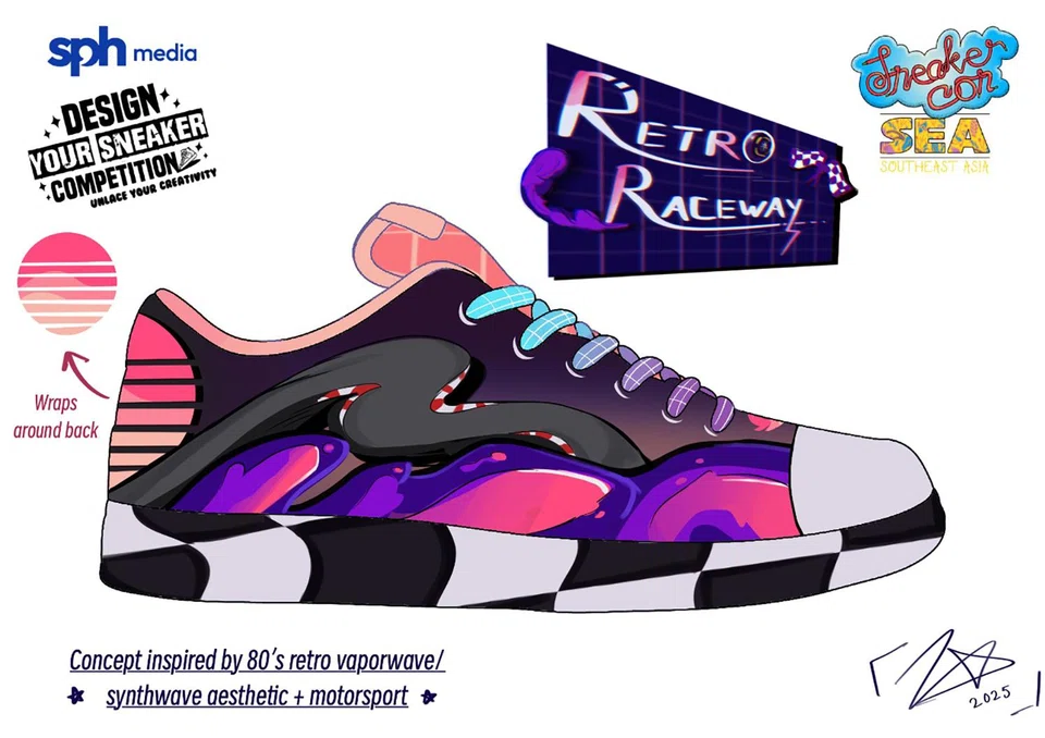 dlsneaker05 - Design 7 submitted by Kimberley Higgs
Credit: Design Your Sneaker Competition