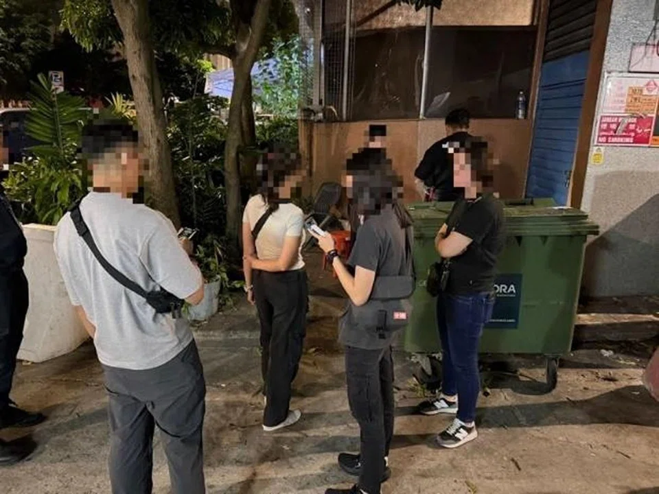 Police crackdown in Geylang