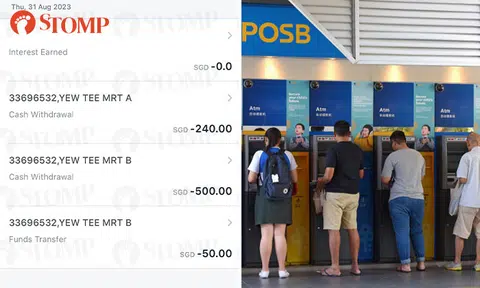 Man forgets to take $500 at Yew Tee ATM and returns to find it gone: Police investigating
