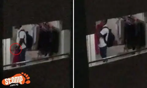 Man seen performing lewd act at corridor with resident's clothes at Blk 668 in Little India