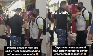 Video of man in noisy confrontation with NEA officer goes viral: 'Loud can win?'