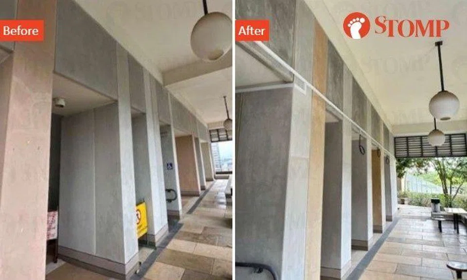 Stomper Lynn shared photos of the facilities at Skyville @ Dawson, showing what they looked like before and after the improvement work.