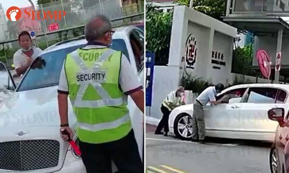 Bentley driver, 61, arrested after threatening to run down staff at Red Swastika School