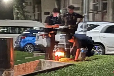 Man digging with hoe near Ang Mo Kio HDB mistaken for threat, police called