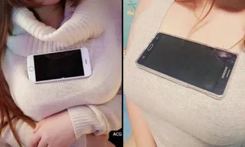 Women all over Asia are balancing objects on their chests -- thanks to an anime character