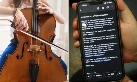 Jurong West residents cello playing