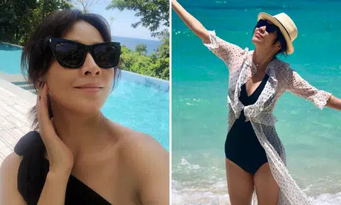 Photos of Carina Lau in swimsuit win her praise as a 'goddess who never gets old'